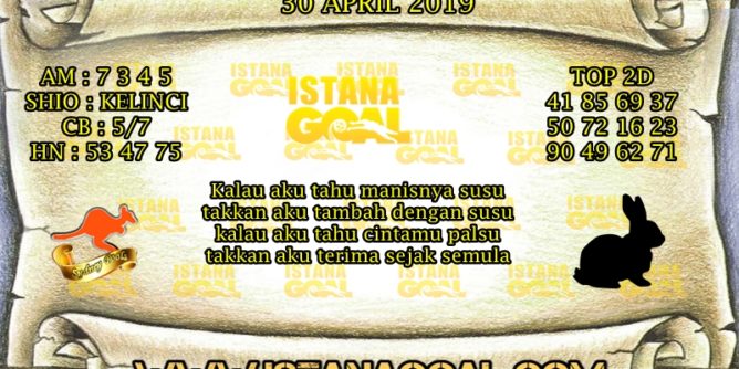 PREDIKSI TOGEL SYDNEY POOLS 30 APRIL 2019