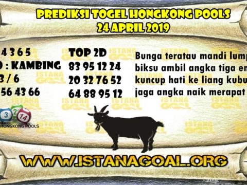 PREDIKSI TOGEL HONGKONG POOLS 24 APRIL 2019