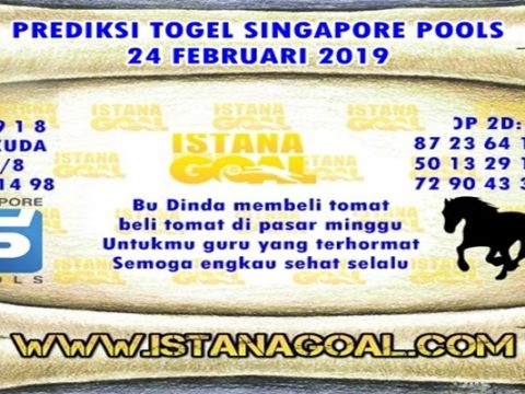 PREDIKSI TOGEL SINGAPORE POOLS 24 APRIL 2019