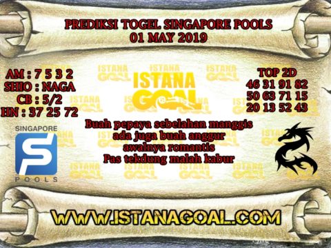 PREDIKSI TOGEL SINGAPORE POOLS 01 MAY 2019