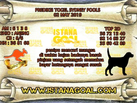 PREDIKSI TOGEL SYDNEY POOLS 02 MAY 2019