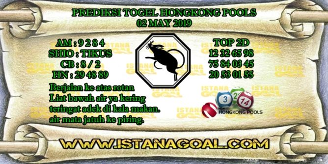 PREDIKSI TOGEL HONGKONG POOLS 02 MAY 2019