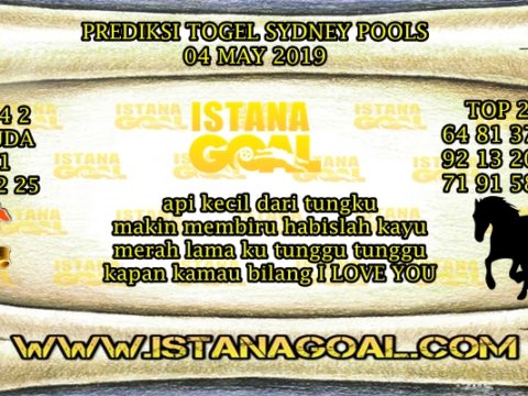 PREDIKSI TOGEL SYDNEY POOLS 04 MAY 2019