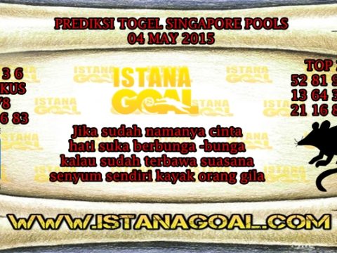 PREDIKSI TOGEL SINGAPORE POOLS 04 MAY 2019