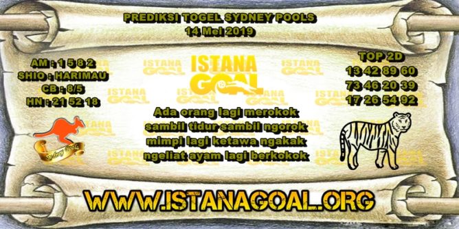 PREDIKSI TOGEL SYDNEY POOLS 14 MEI 2019