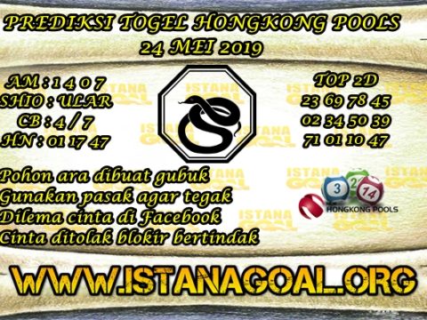 PREDIKSI TOGEL HONGKONG POOLS 24 MEI 2019