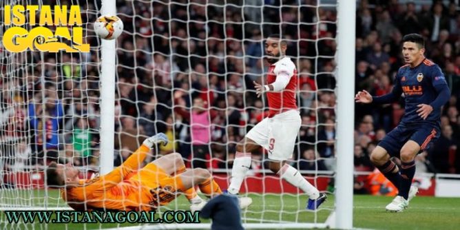 Hasil Liga Europa: Lacazette Dua Gol, Arsenal Kalahkan Valencia 3-1