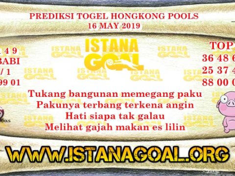 PREDIKSI TOGEL HONGKONG 16 MAY 2019