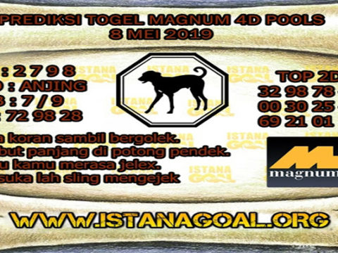 PREDIKSI TOGEL MAGNUM 4D POOLS 8 MEI 2019