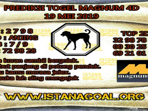 PREDIKSI TOGEL MAGNUM 4D POOLS 19 MEI 2019