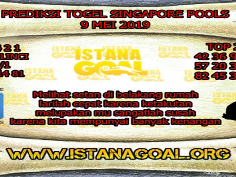 PREDIKSI TOGEL SINGAPORE POOLS 9 MEI 2019