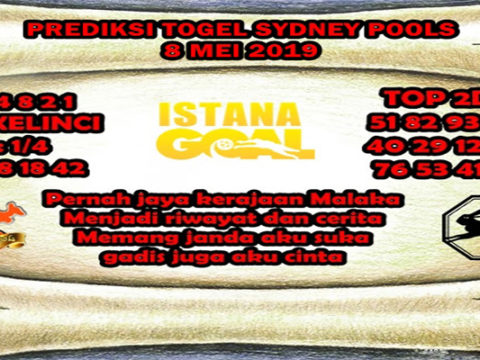 PREDIKSI TOGEL SYDNEY POOLS 8 MEI 2019