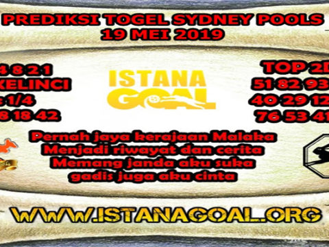 PREDIKSI TOGEL SYDNEY POOLS 19 MEI 2019