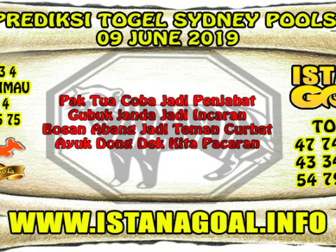 PREDIKSI TOGEL SYDNEY POOLS 09 JUNE 2019