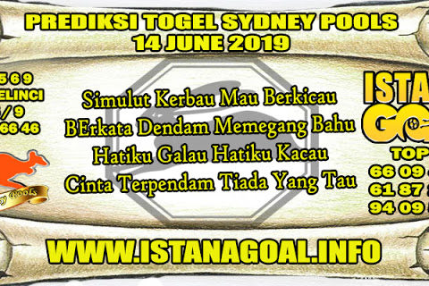 PREDIKSI TOGEL SYDNEY POOLS 14 JUNE 2019