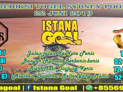 PREDIKSI TOGEL SYDNEY POOLS 22 JUNI 2019