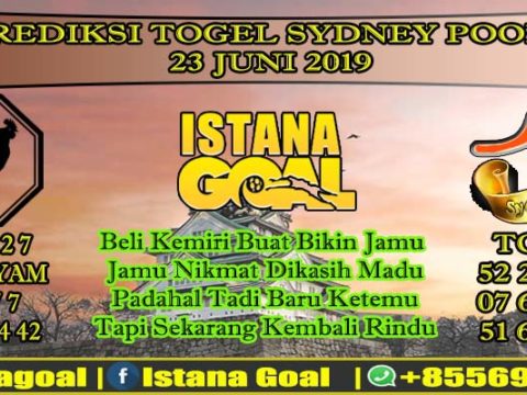 PREDIKSI TOGEL SYDNEY POOLS 23 JUNI 2019