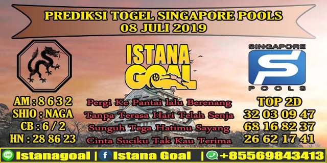 PREDIKSI TOGEL SINGAPORE POOLS06 JULI 2019 DAFTAR SEKARANG !!! SYDNEY , MAGNUM 4D , SINGAPORE , HONGKONG IstanaGoalLounge