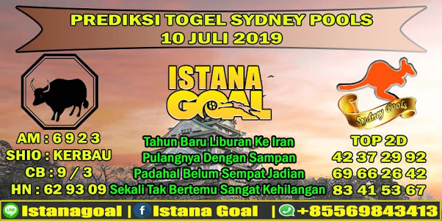 PREDIKSI TOGEL SYDNEY POOLS 10 JULI 2019