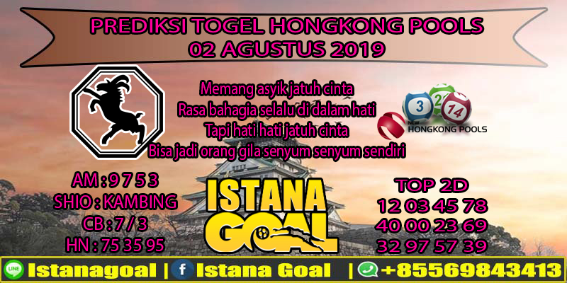 PREDIKSI TOGEL HONGKONG POOLS 02 AGUSTUS 2019