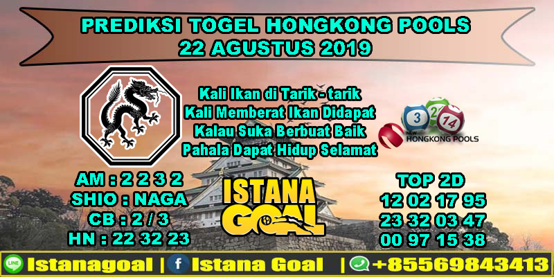 PREDIKSI TOGEL HONGKONG POOLS 22 AGUSTUS 2019