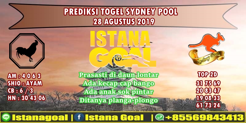 PREDIKSI TOGEL SYDNEY POOLS 28 AGUSTUS 2019