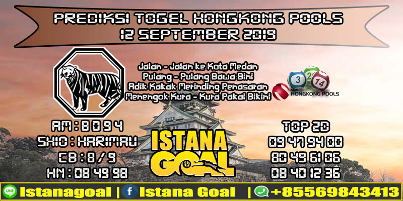 PREDIKSI TOGEL HONGKONG POOLS 12 SEPTEMBER 2019