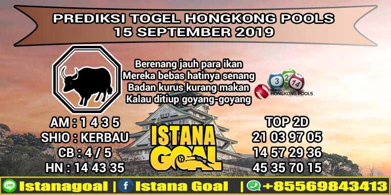 PREDIKSI TOGEL HONGKONG POOLS 15 SEPTEMBER 2019