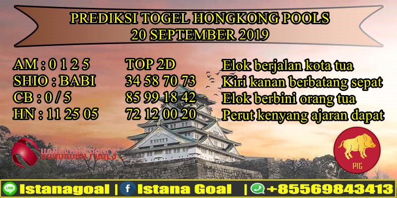 PREDIKSI TOGEL HONGKONG POOLS 20 SEPTEMBER 2019