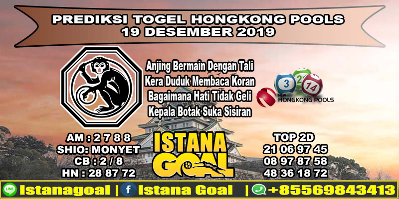 PREDIKSI TOGEL HONGKONG POOLS 19 DESEMBER 2019