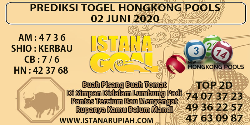 PREDIKSI TOGEL HONGKONG POOLS 02 JUNI 2020