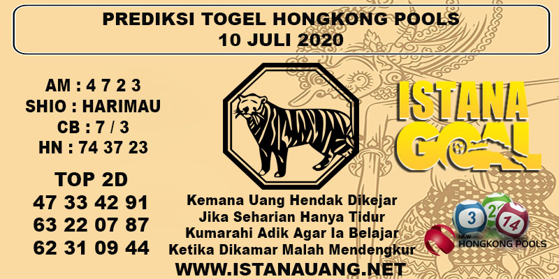 PREDIKSI TOGEL HONGKONG POOLS 10 JULI 2020