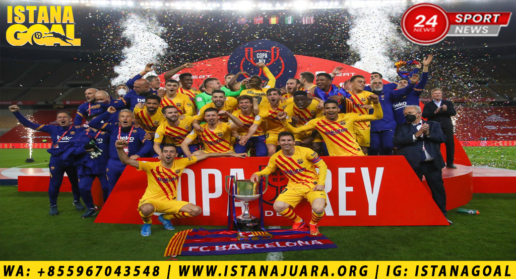 Menang 4-0, Lionel Messi dkk Juara Copa del Rey!